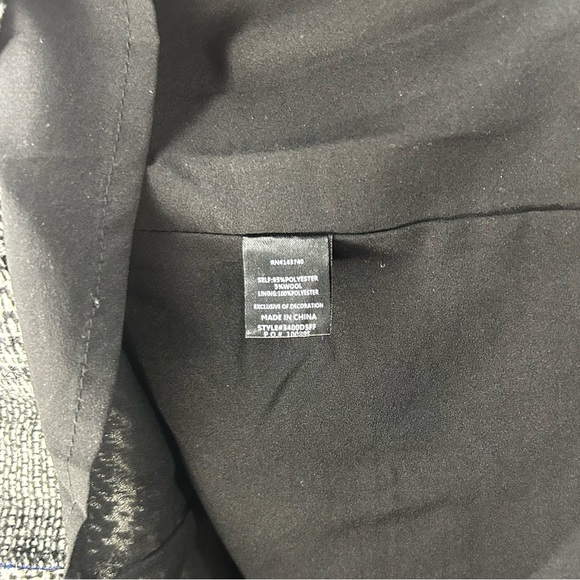 Women’s English Factory Black White Plaid Designer Midi Dress Size Medium - Picture 5 of 5